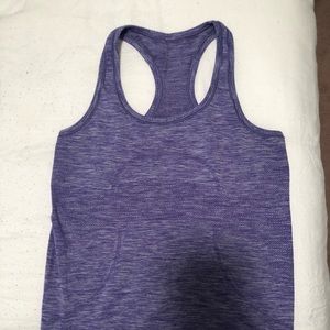 Purple Lululemon Run Swiftly tank, size 8